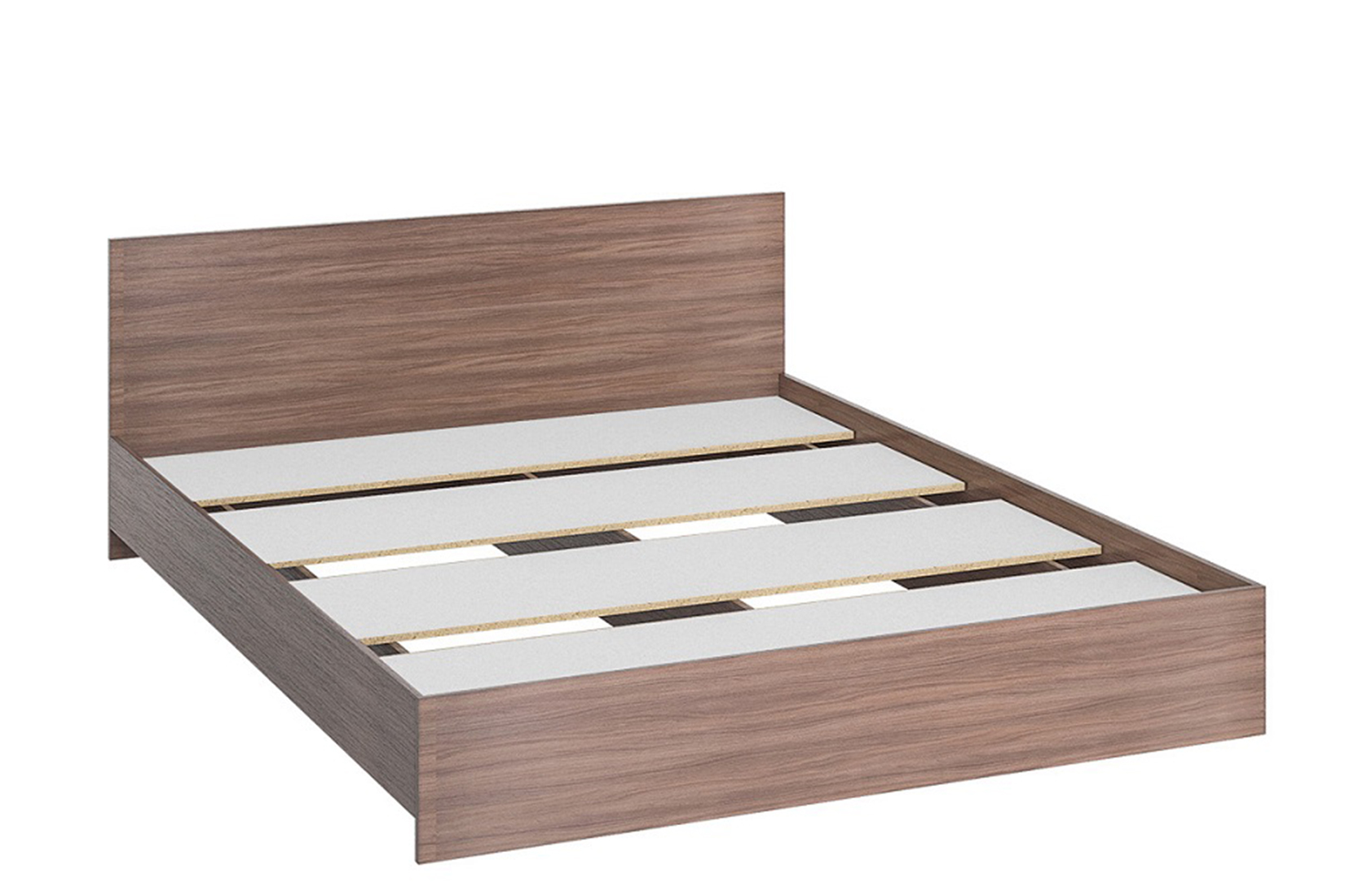 Ронда КР-160 Кровать 160 с основанием ЛДСП Ясень шимо темный