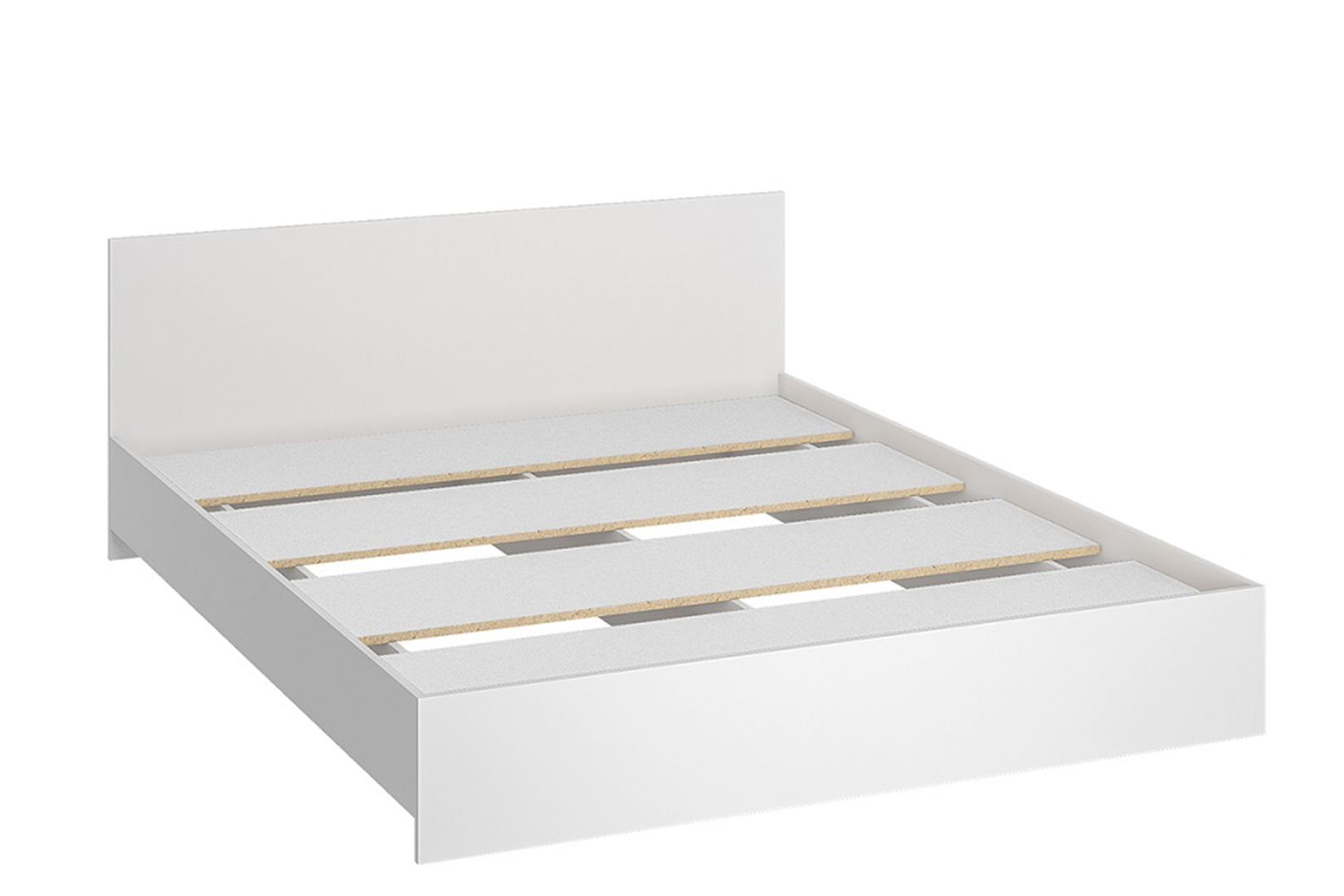 Ронда КР-160 Кровать 160 с основанием ЛДСП Белый