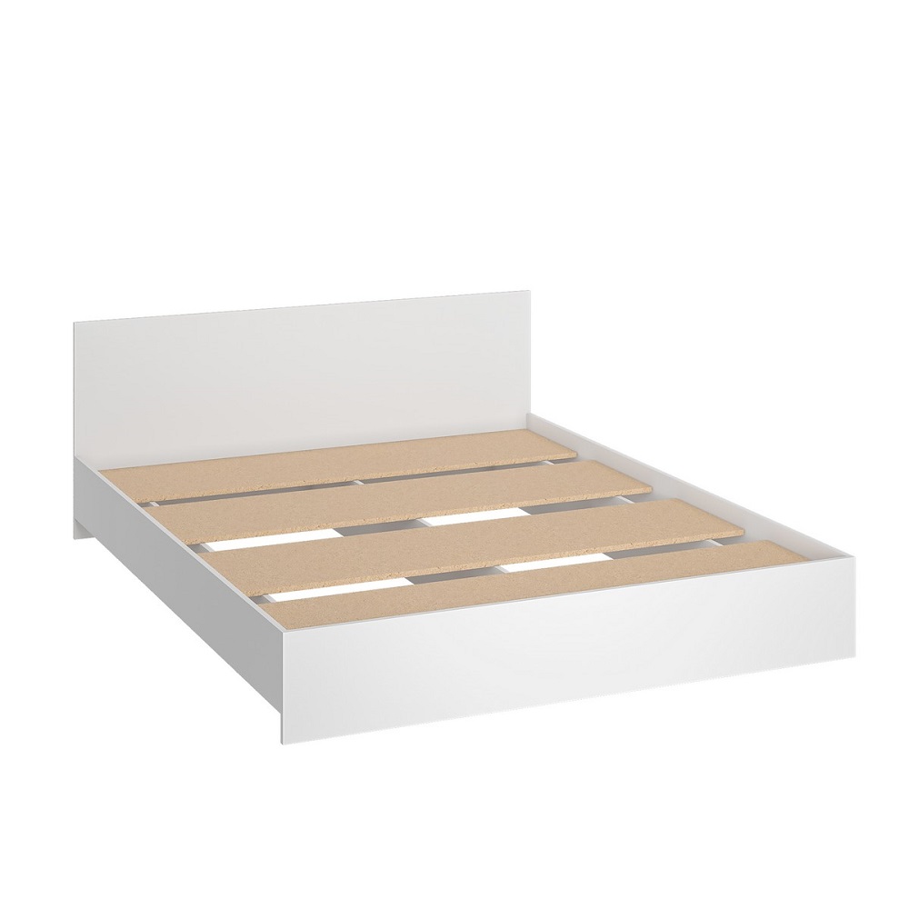 Ронда КР-160 Кровать 160 с основанием ДСП Белый