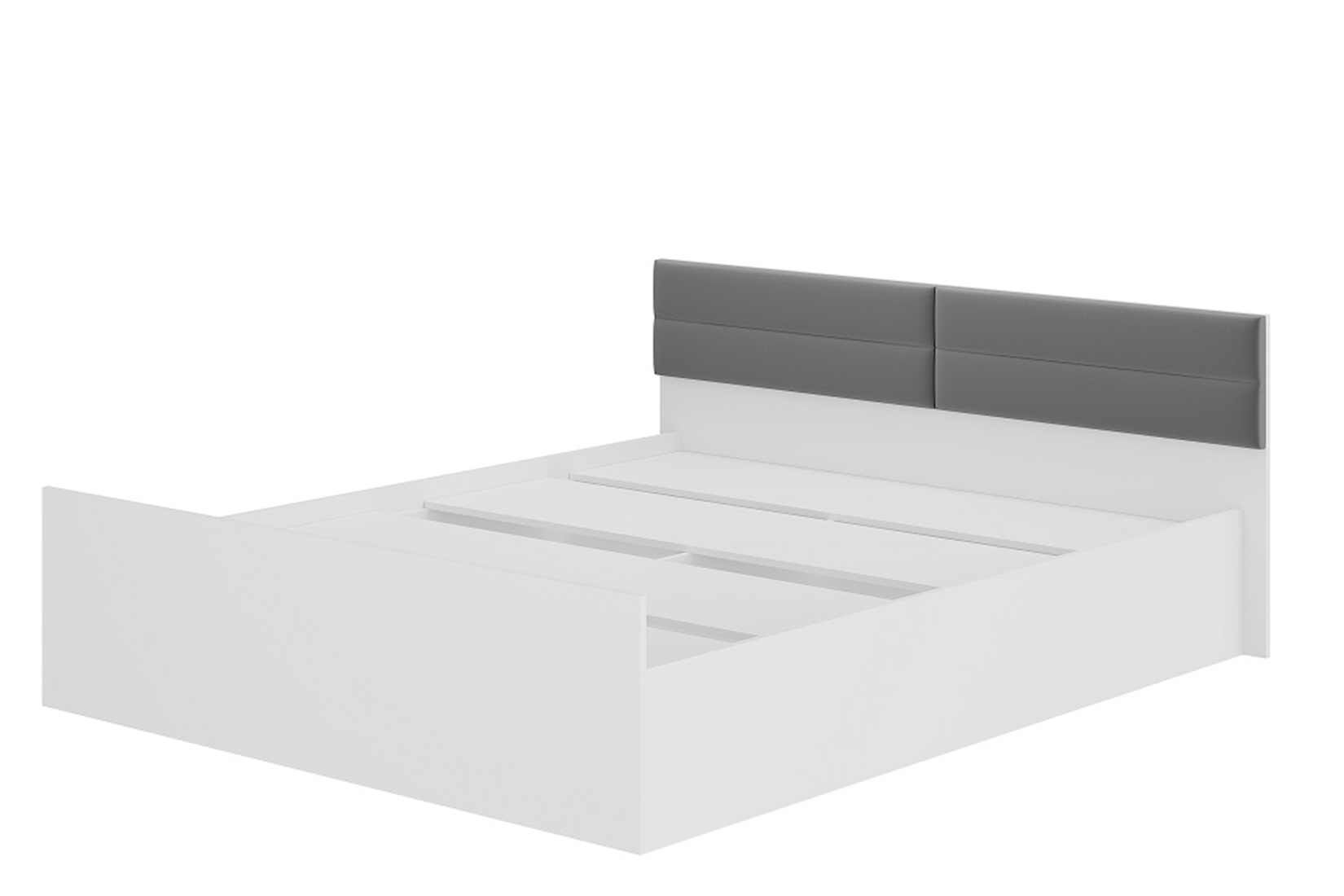 Фьюжн КР-18 Кровать 160 с ЛДСП настилом Белый