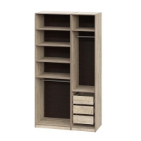 Шкаф без фасадов Этна 1.25 м. Комплект 4