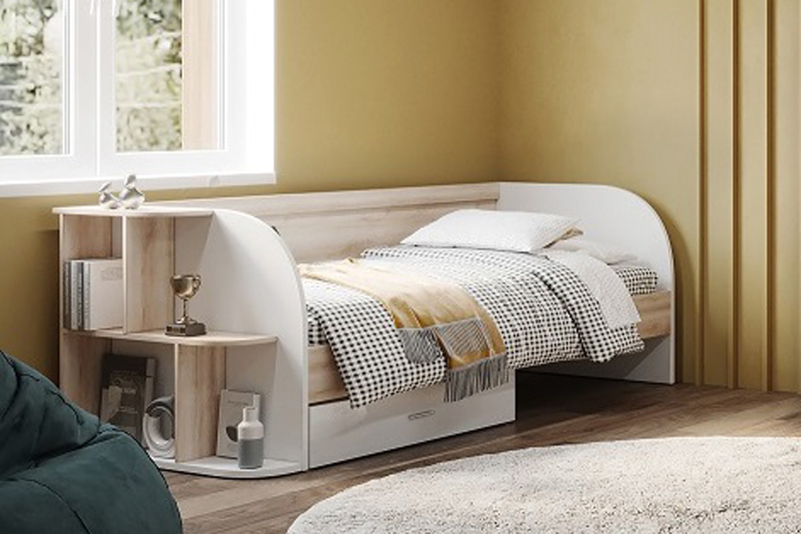 Кровать 90х200 Люмен 25