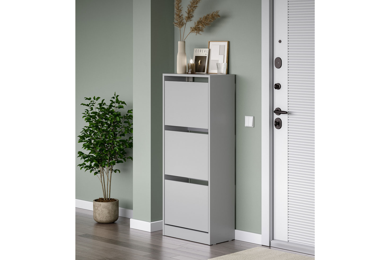 Айден ОБ06-601 Обувница Серый