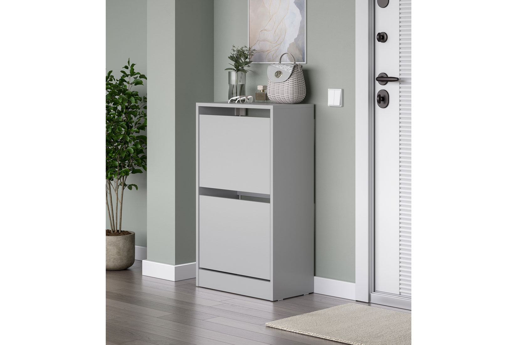 Айден ОБ06-602 Обувница Серый