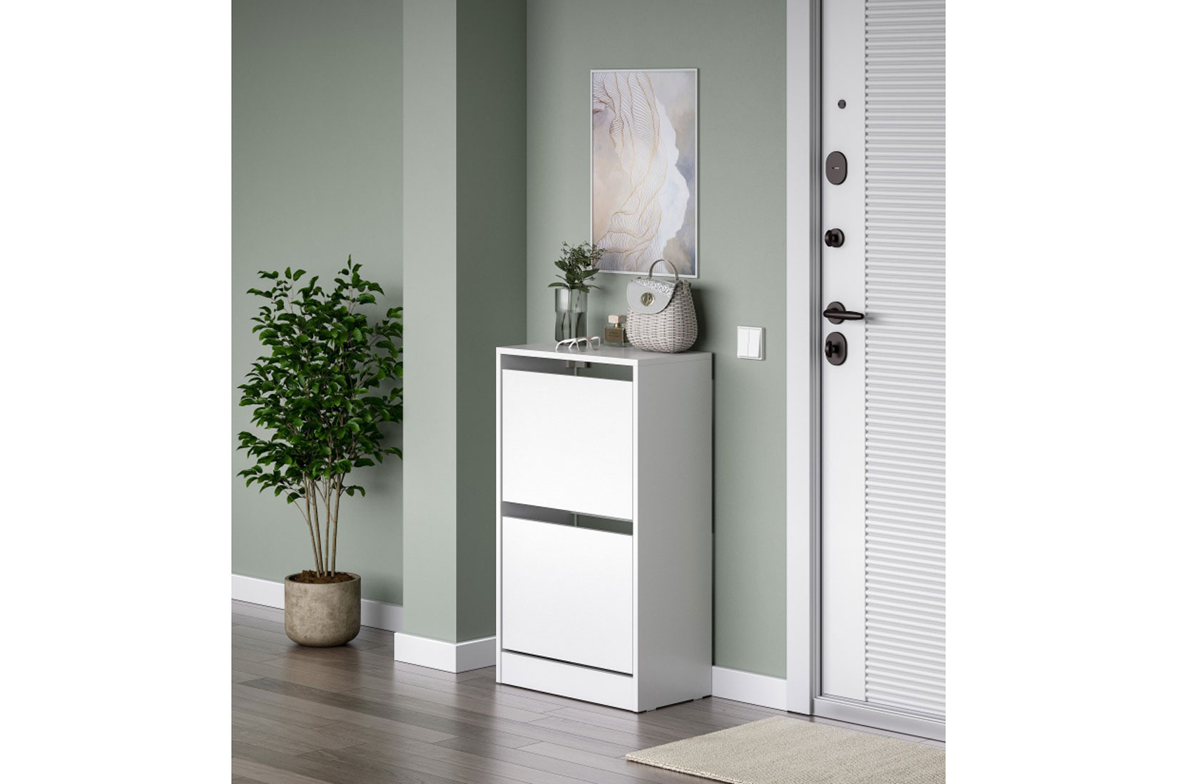 Обувница Айден ОБ06-602, белый