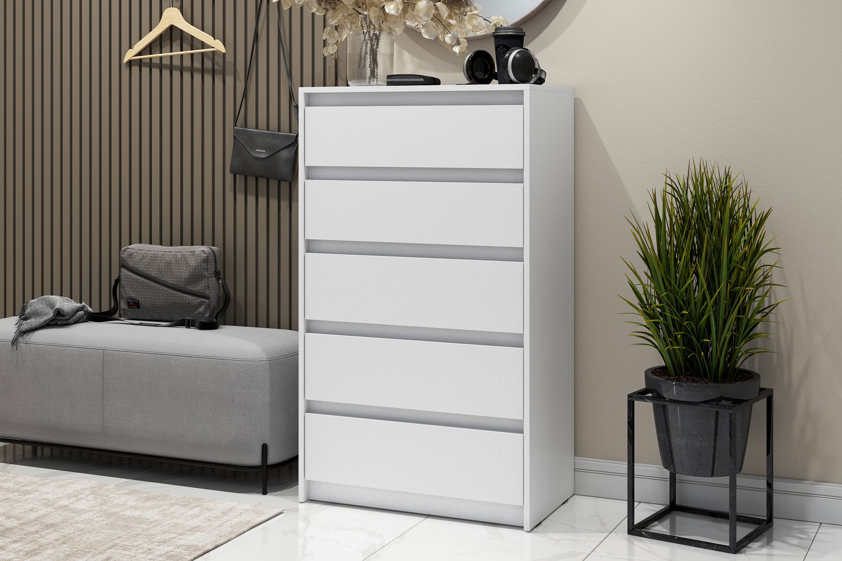 Комод Айден КМ06-700,  белый