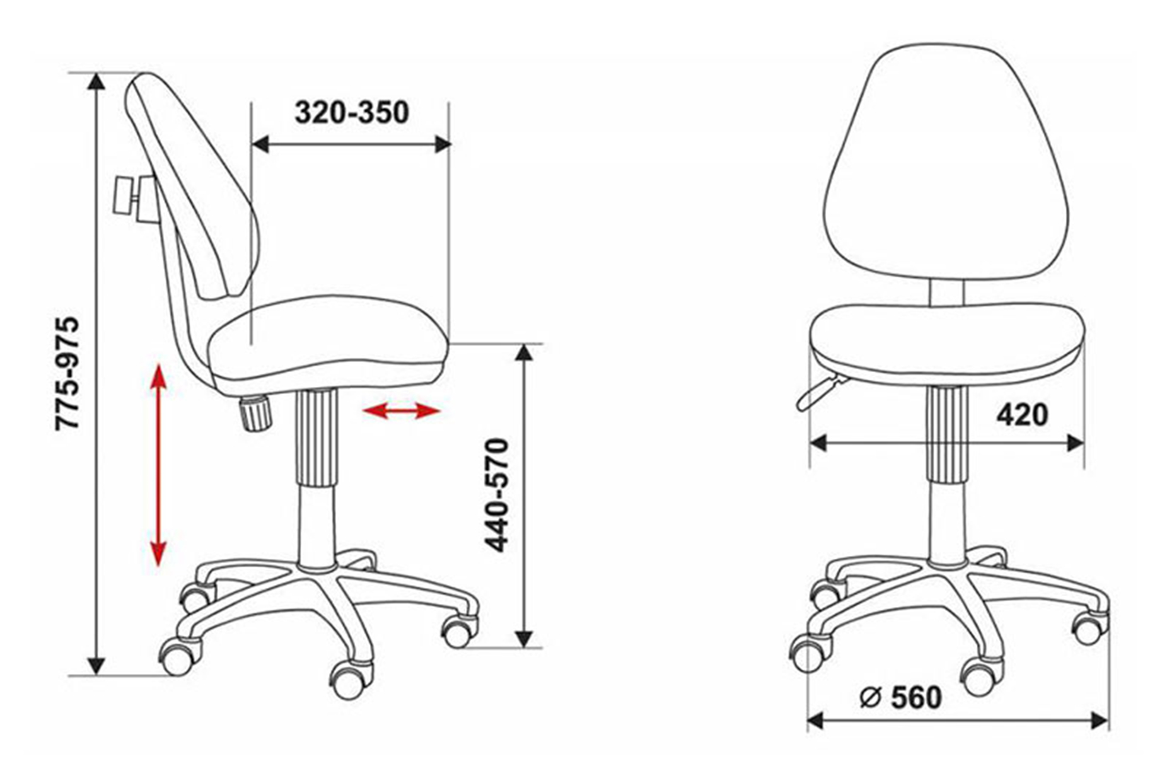 Бюрократ Кресло детское KD-4/Cosmos синий космос