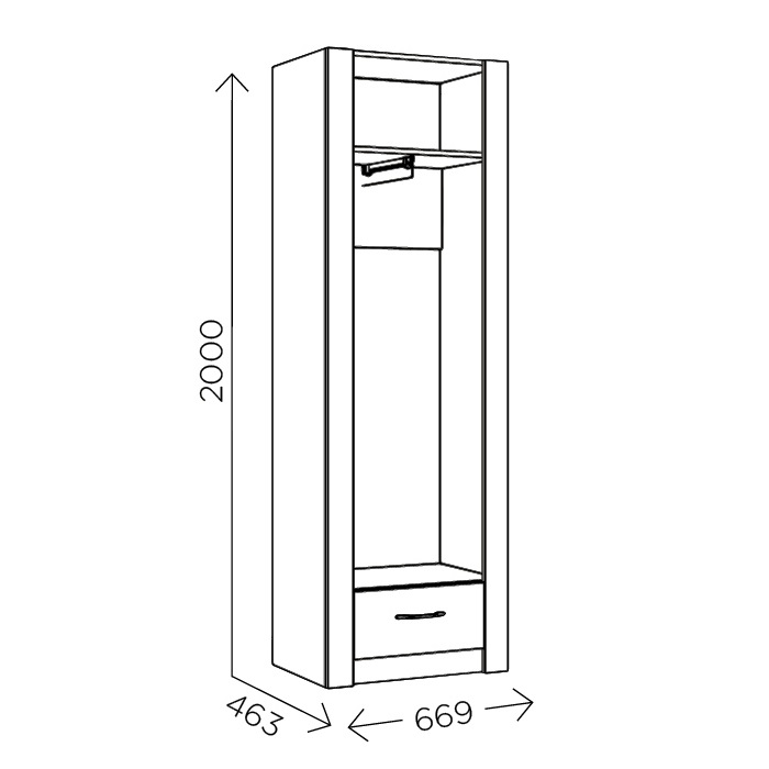 Пенал Ева 5 М3