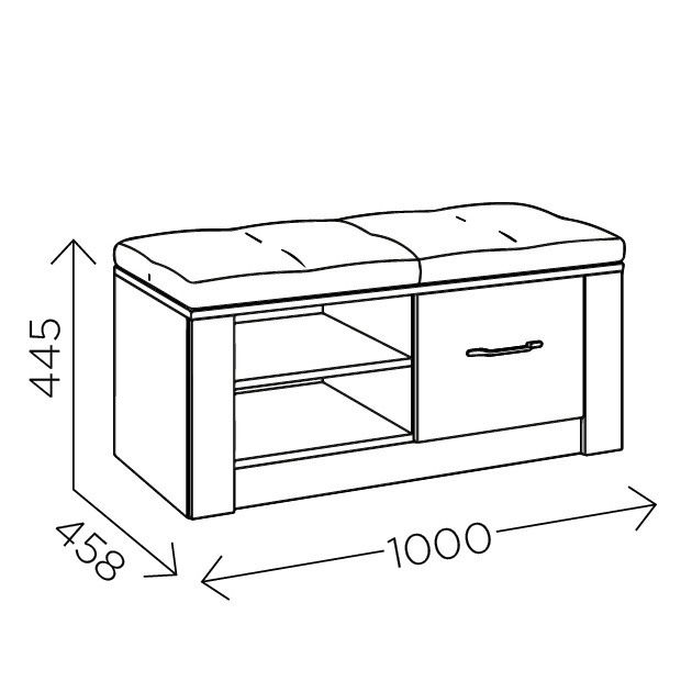 Тумба для обуви Ева 5 М5