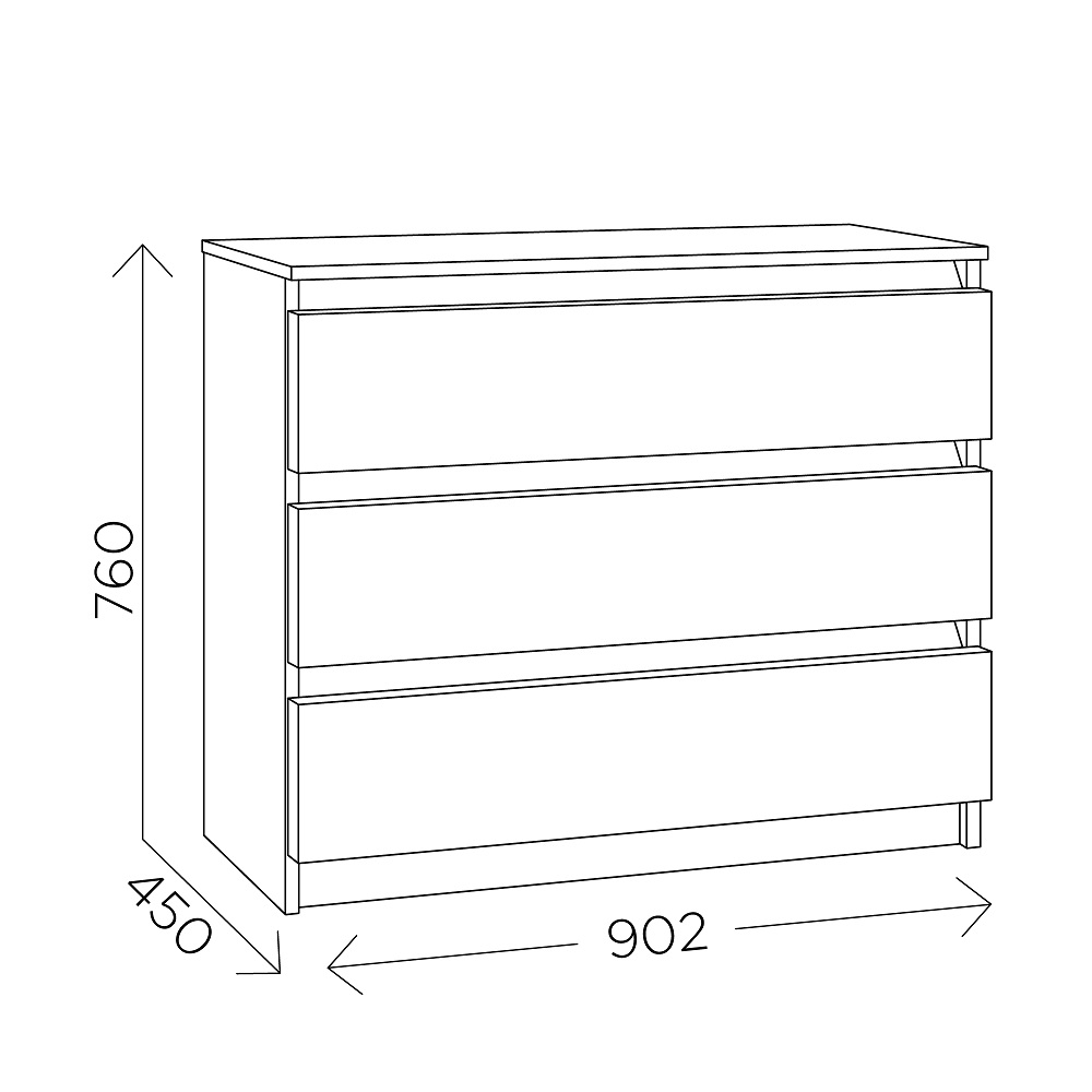 Комод с ящиками Агата М7