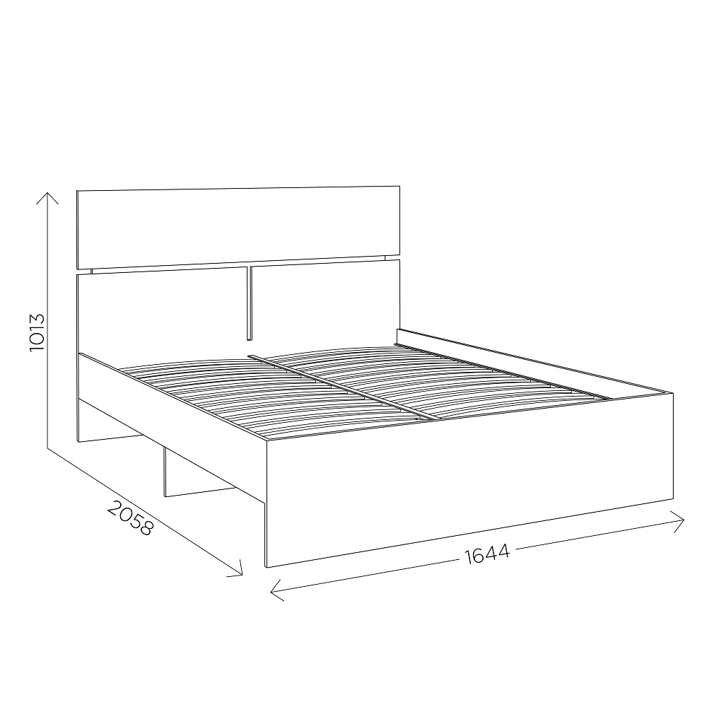 Кровать с ортопедическим основанием Агата М8 160х200