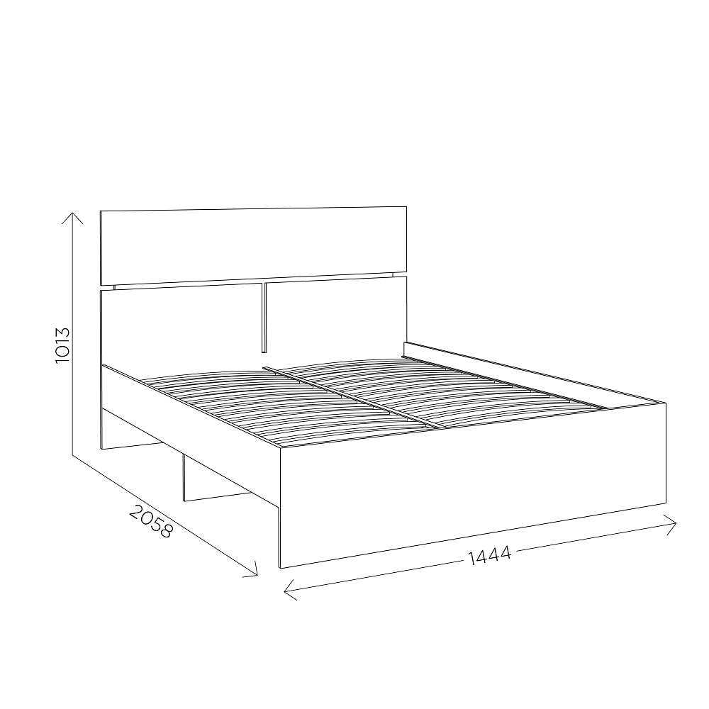 Кровать с ортопедическим основанием Агата М9 140х200