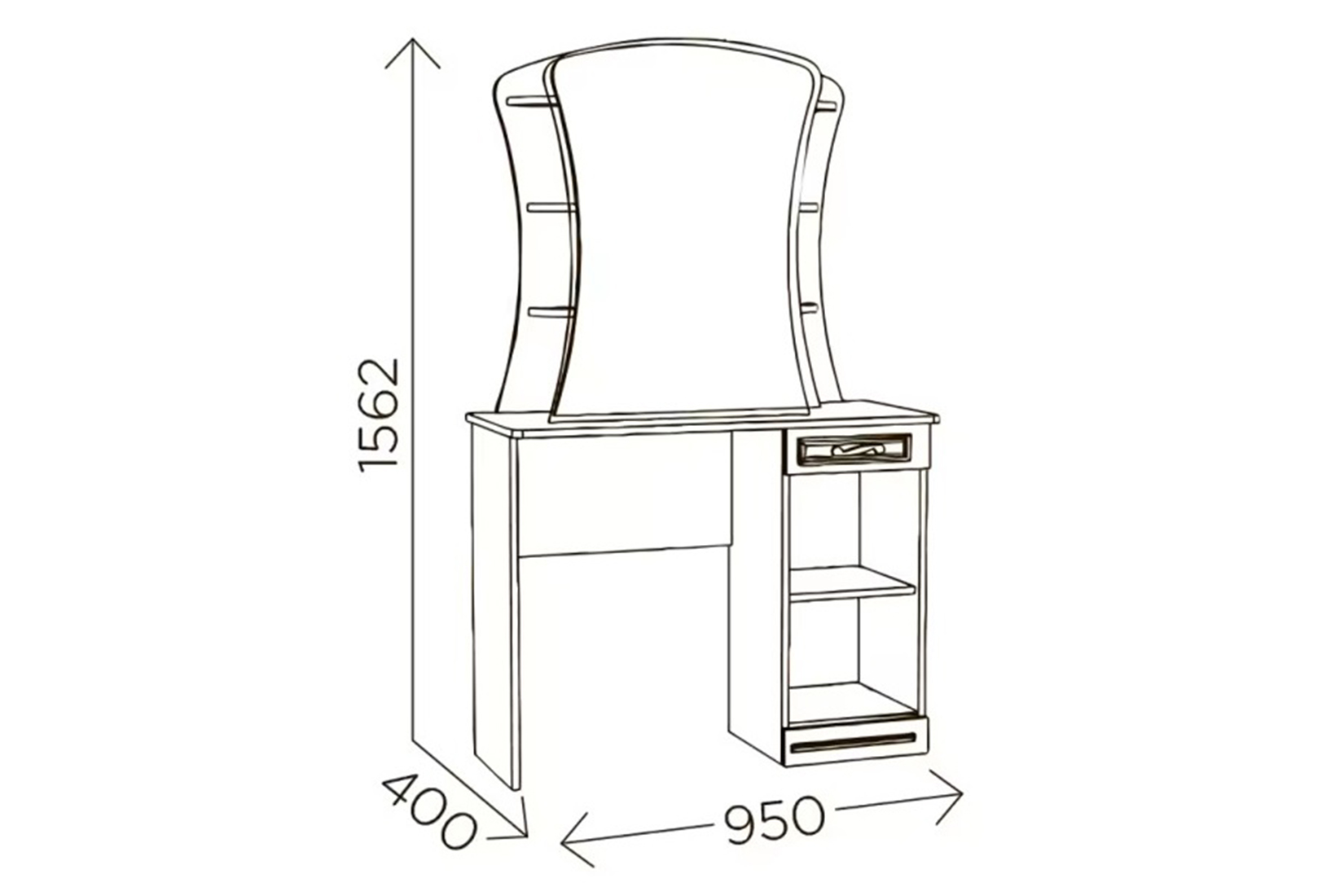 Столик туалетный Гертруда М6
