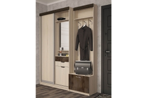 Ева 2 Комплект 2 Прихожая Туя светлая/Туя темная