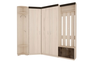 Ева 2 Прихожая Комплект 4 Туя светлая/Туя темная