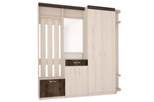 Ева 2 Прихожая Комплект 5 Туя светлая/Туя темная