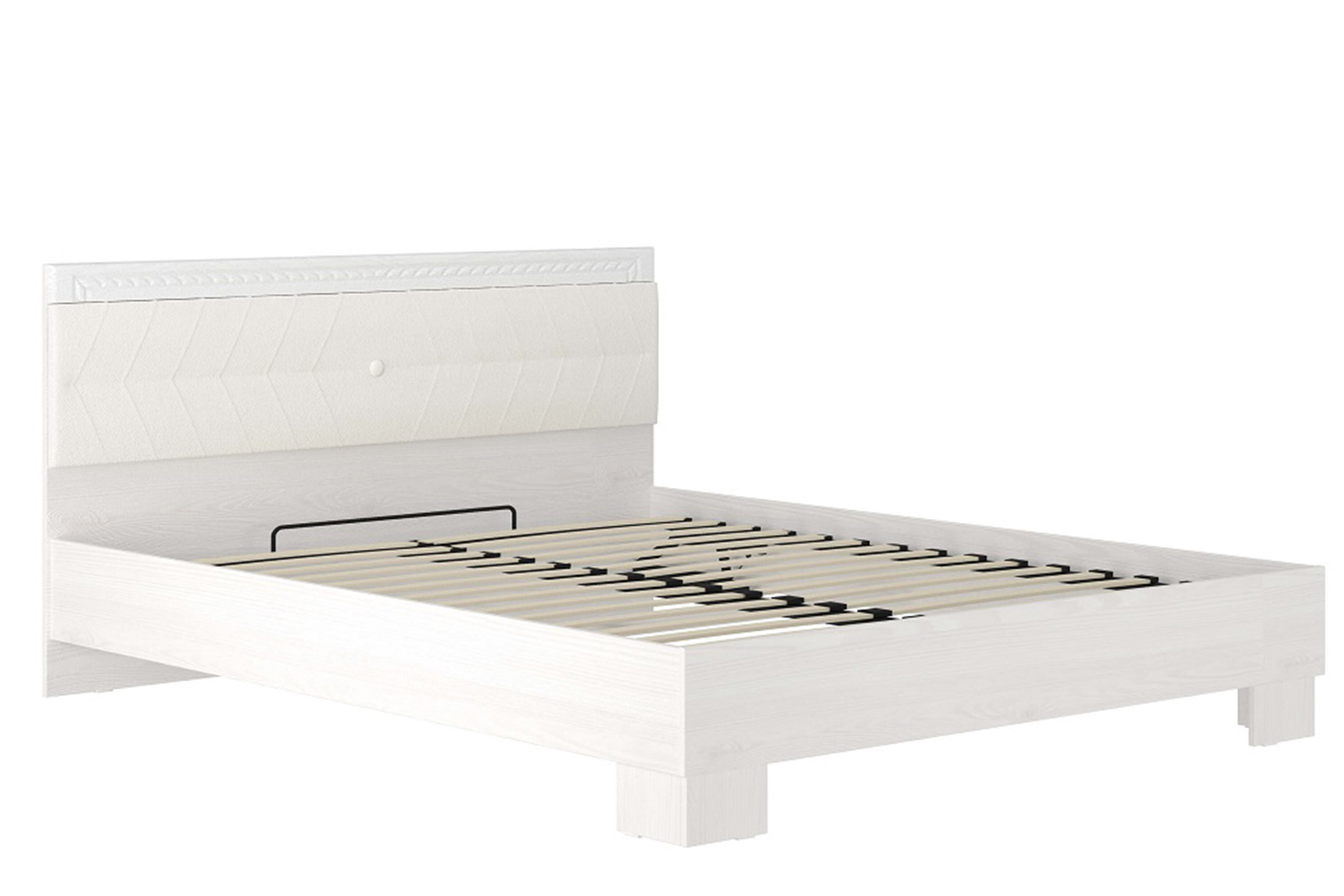 Гертруда М8 Кровать 160 с ортоп. основанием Ясень жемчужный/Лиственница белая