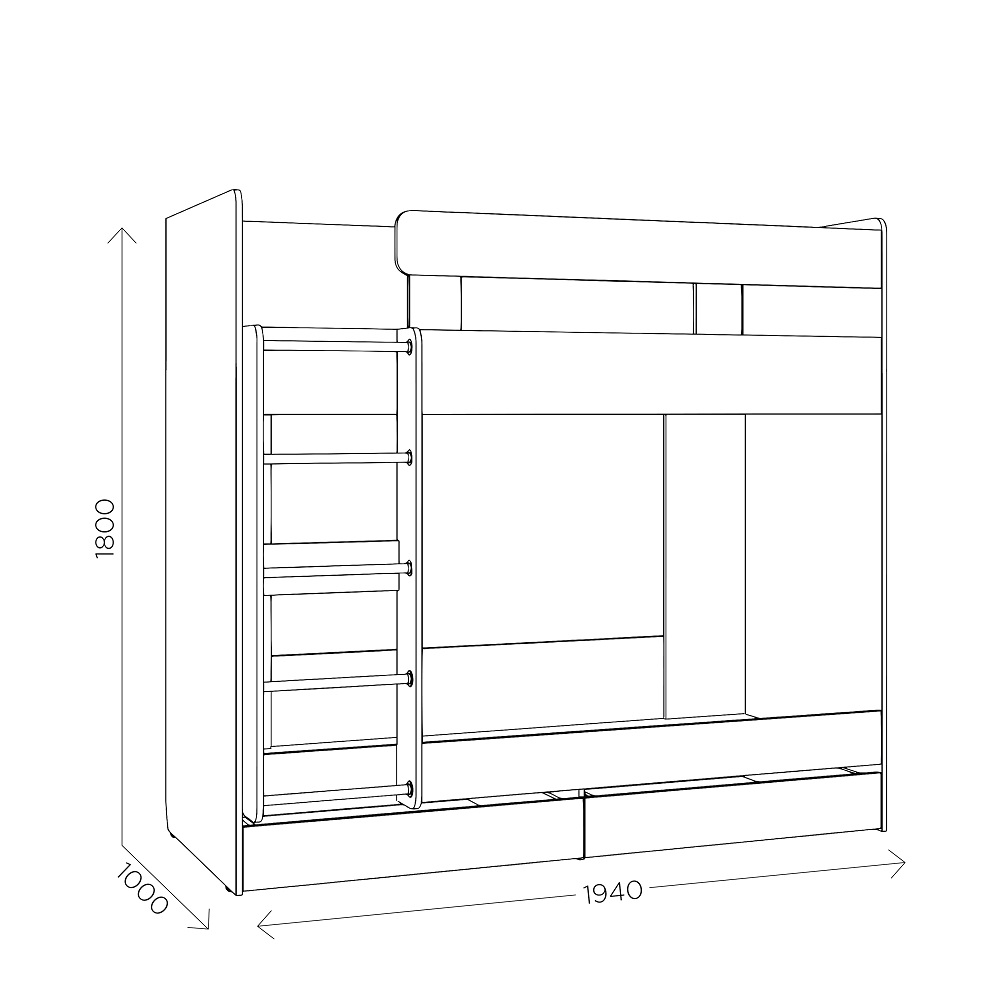 Кровать двухъярусная Агата М13