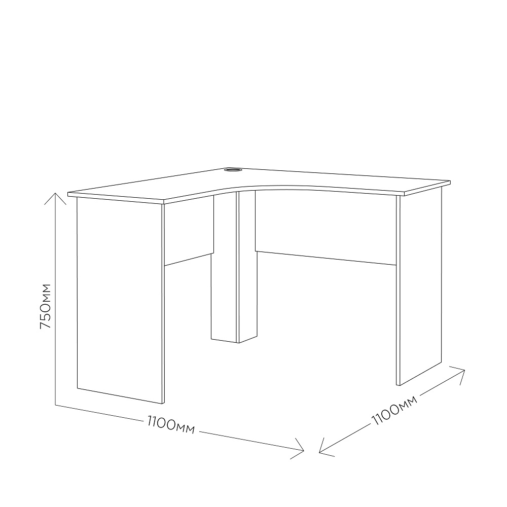 Стол письменный угловой Агата М16