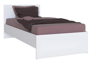 Мэнкс МСКР-1 0,9 Кровать 90 с ДСП основанием Белый