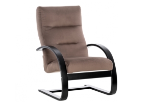 Неаполь Модель 4 Кресло для отдыха Слоновая кость/Ткань серый Velutto 52