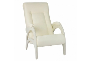 Неаполь Модель 9 Кресло для отдыха без лозы Дуб шампань-эмаль/Экокожа бежевый Dundi 112)