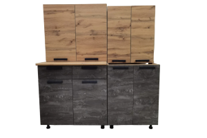 Пасадена Кухня 1,4 Крафт/Дуб вотан/Железный камень