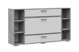 Денвер КМ 02 Комод Белый/Ателье светлый