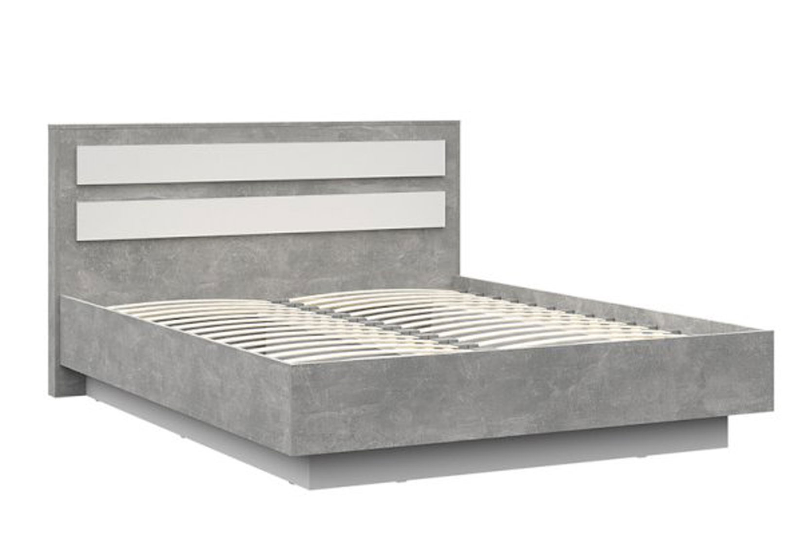 Денвер КР 03 Кровать 180х200 с ортопед. основанием Белый/Ателье светлый