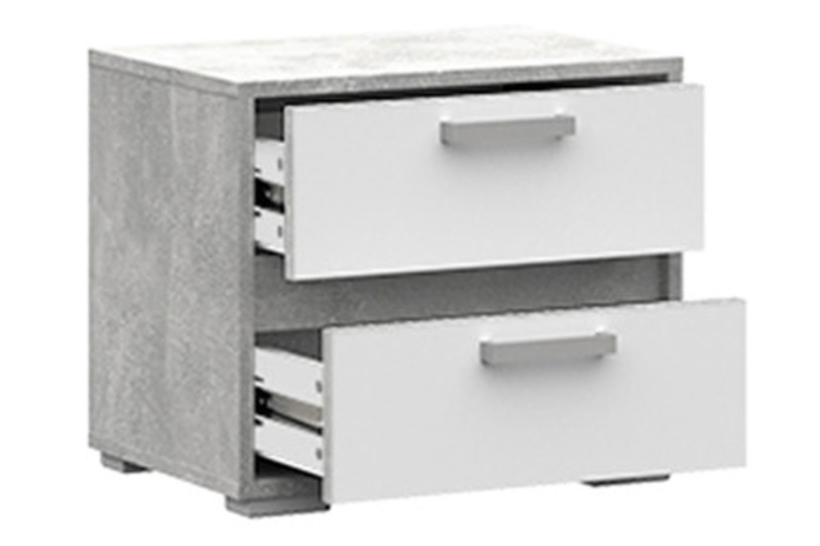 Денвер ТБ 01 Тумба прикроватная Белый/Ателье светлый