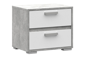 Денвер ТБ 01 Тумба прикроватная Белый/Ателье светлый