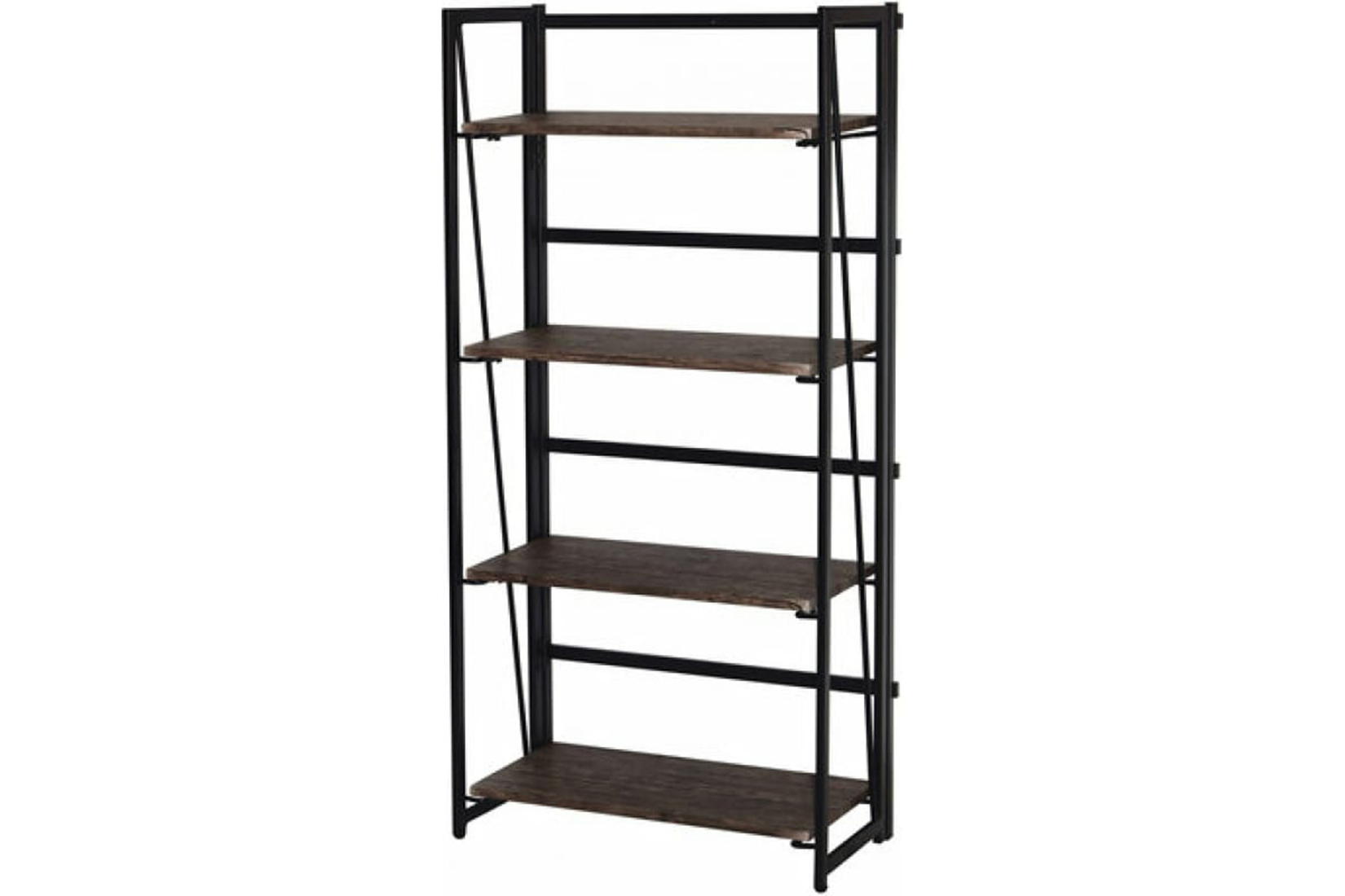 BRABIX LOFT SH-001 Стеллаж на металлокаркасе складной Дуб мореный