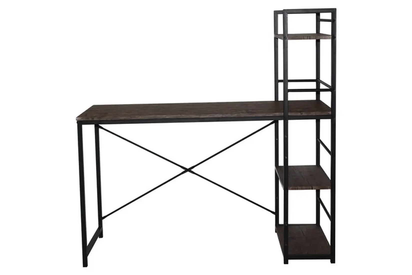 BRABIX LOFT CD-005 Стол на металлокаркасе 3 полки Дуб мореный