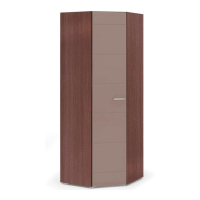 Симба шкаф угловой одностворчатый ясень шимо темный/кофе с молоком