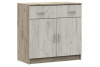 Бася КМ 552М Комод Дуб крафт белый/Дуб крафт серый
