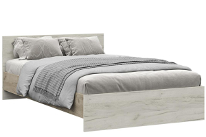 Бася КР 556 Кровать 120 с ЛДСП настилом Дуб крафт белый/Дуб крафт серый