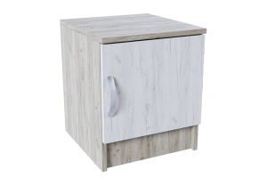 Бася ТБ 551 Тумба прикроватная Дуб крафт белый/Дуб крафт серый