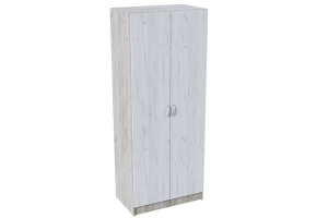 Бася ШК 555 Шкаф полки Дуб крафт белый/Дуб крафт серый