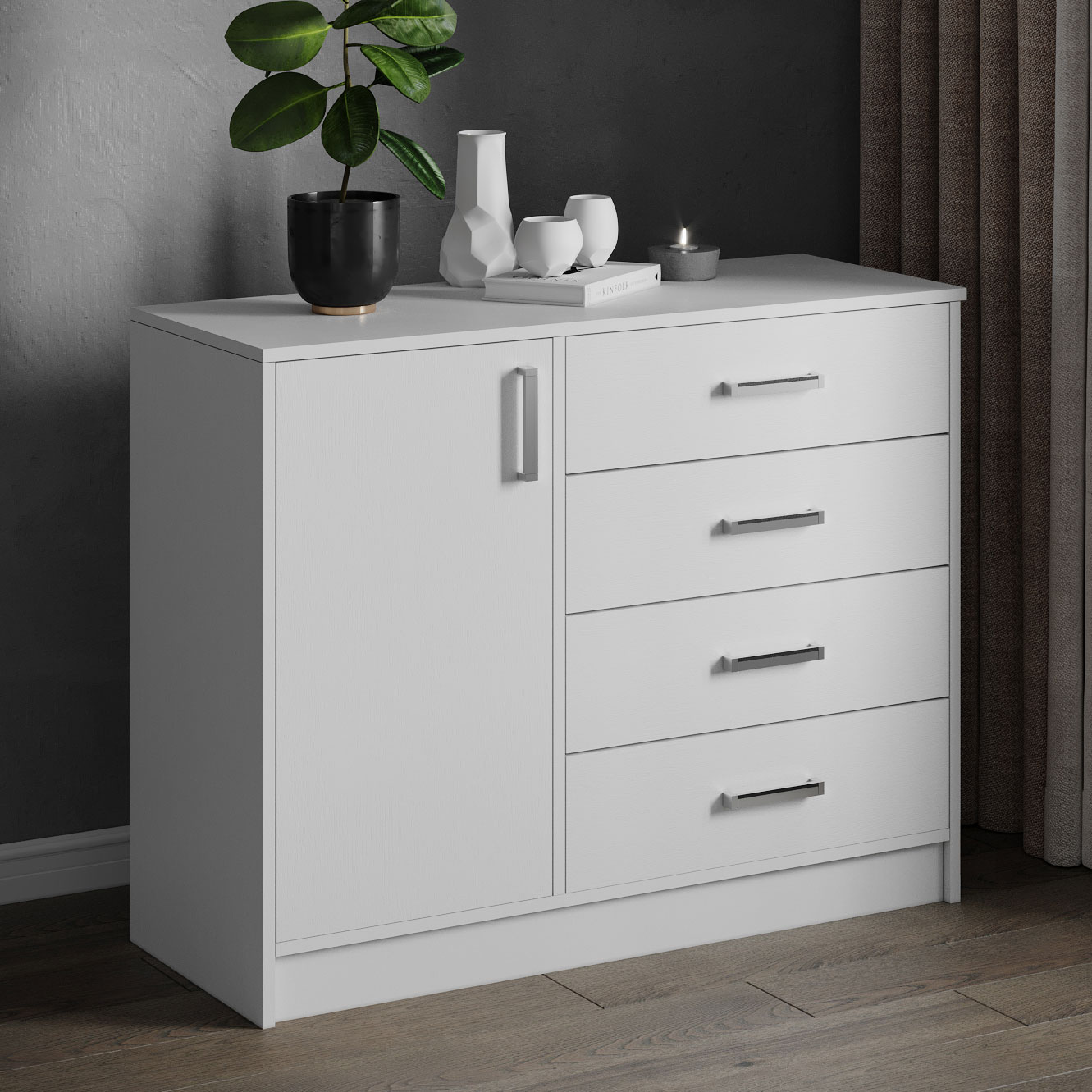 Катрин 6 Комод белый