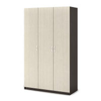 Бася ШК 557 шкаф 3-х ств. венге/белфорт