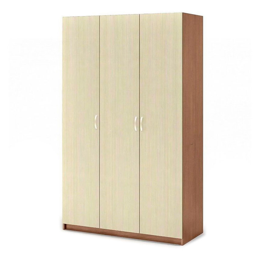 Бася ШК 557 шкаф 3-х ств. шимо темный/шимо светлый