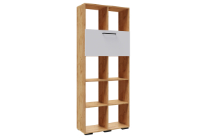 Паскаль 3 Стеллаж 0.8 Дуб крафт золотой/белый