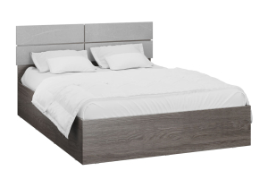 Теана Корпус кровати (1,6м) Ясень анкор тёмный/Мрамор лайт