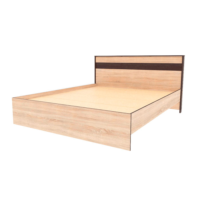 Кровать ЛК-1 1,4 Лирика корпус дуб сонома/венге