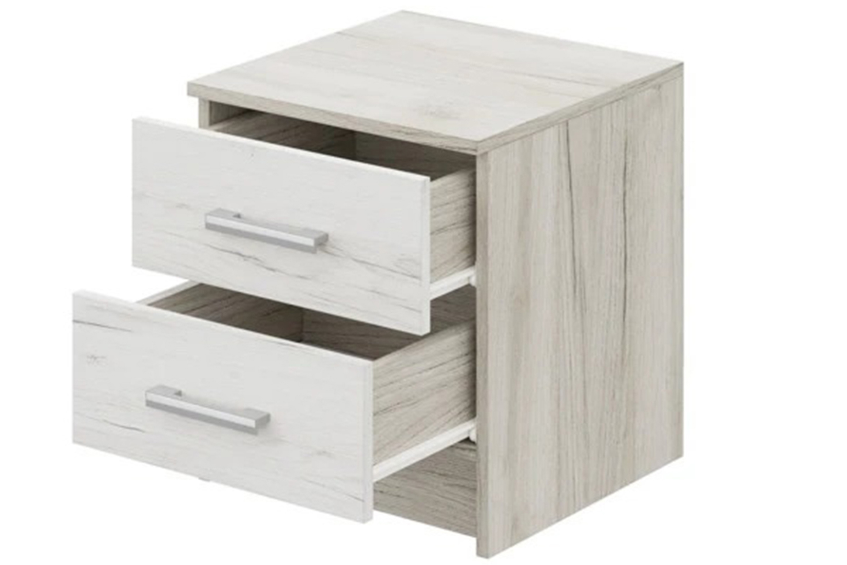 Гармония ТБ 601 Тумба прикроватная дуб крафт белый/дуб крафт серый