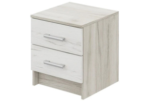 Гармония ТБ 601 Тумба прикроватная дуб крафт белый/дуб крафт серый