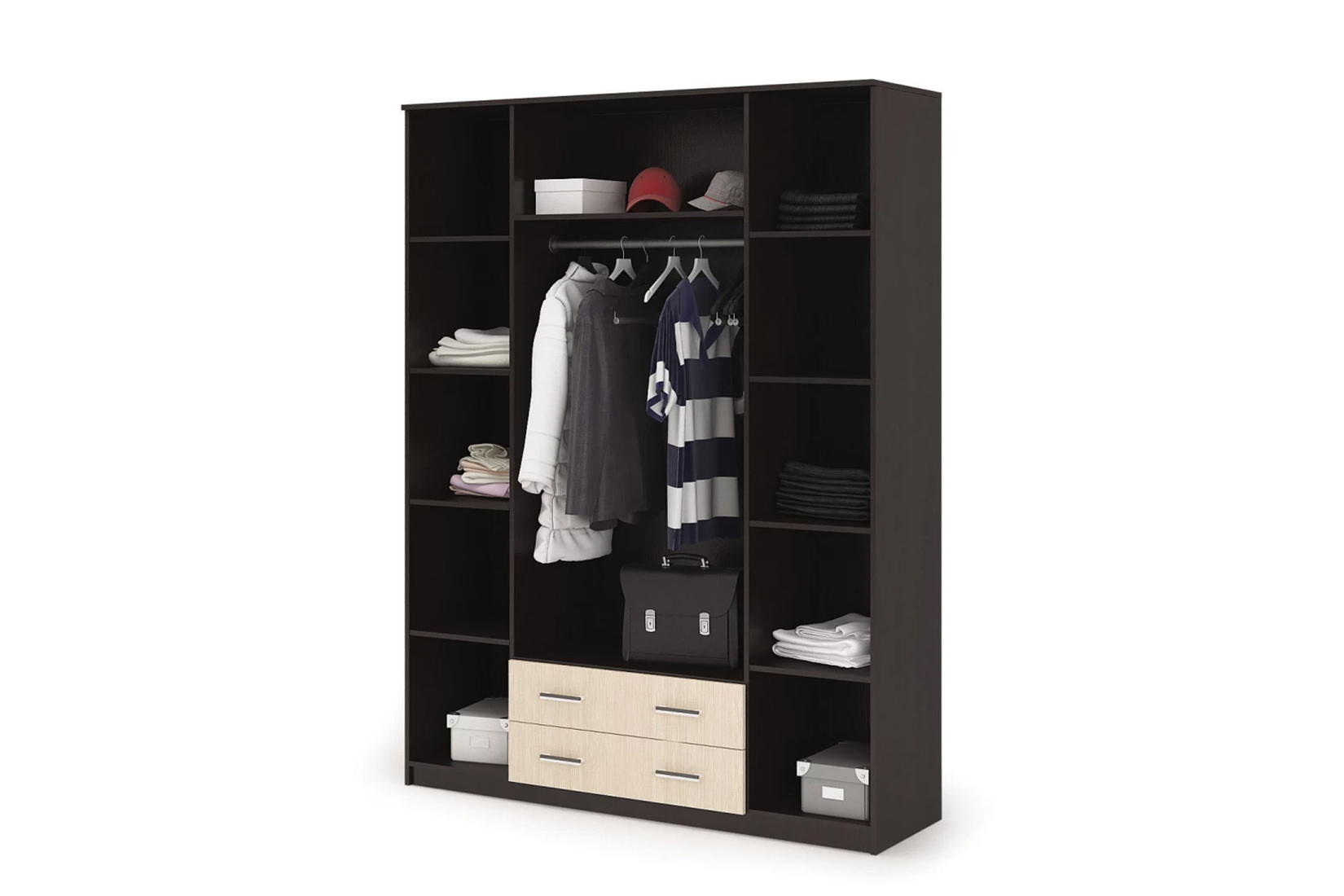 Гармония ШК 602 М Шкаф 4х ств. венге/белфорт