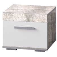Инстайл ТБ-23 тумба прикроватная бетон/белый