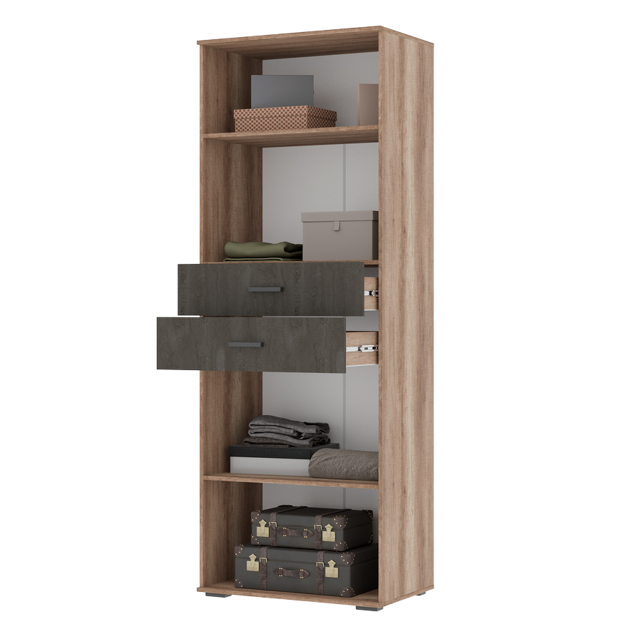 НЕЛЬСОН ШК 05 Шкаф дуб каньон/железный камень