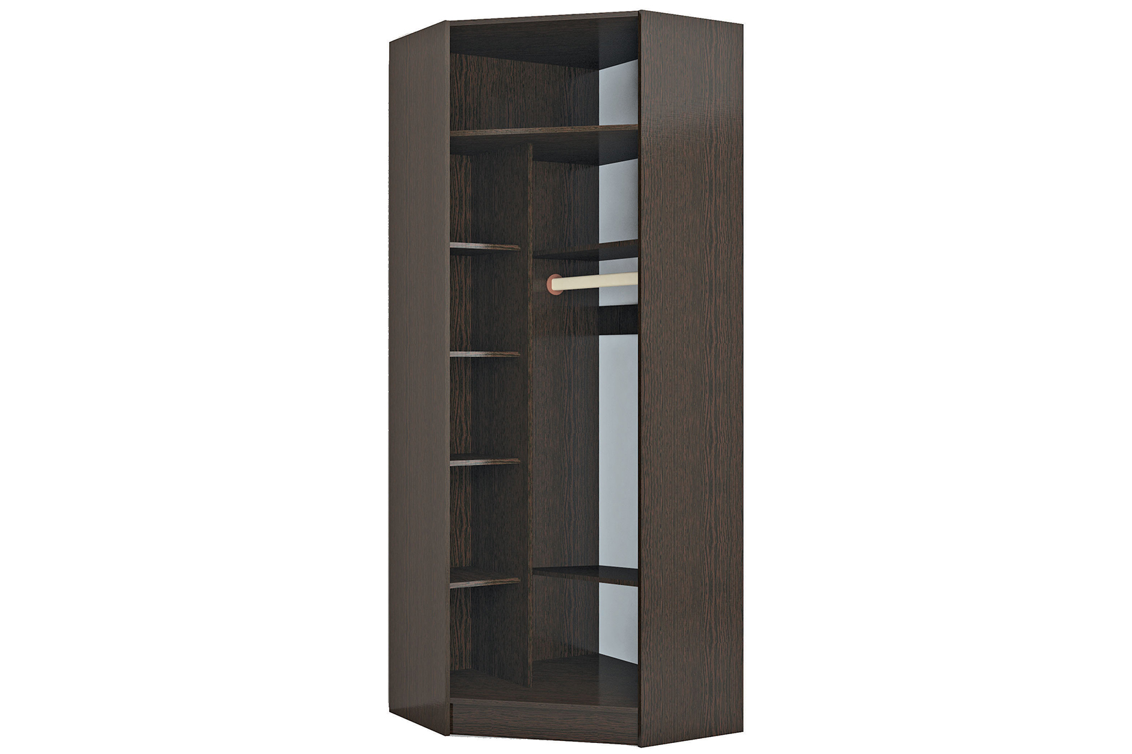 Эрика шкаф угловой с зеркалом венге/дуб молочный